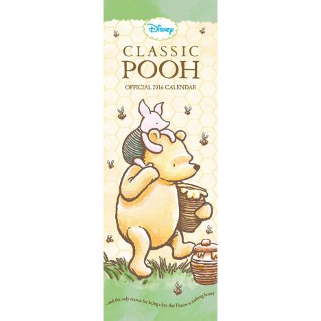 Classic Winnie the Pooh Official 2016 Slim Calendar £2.99